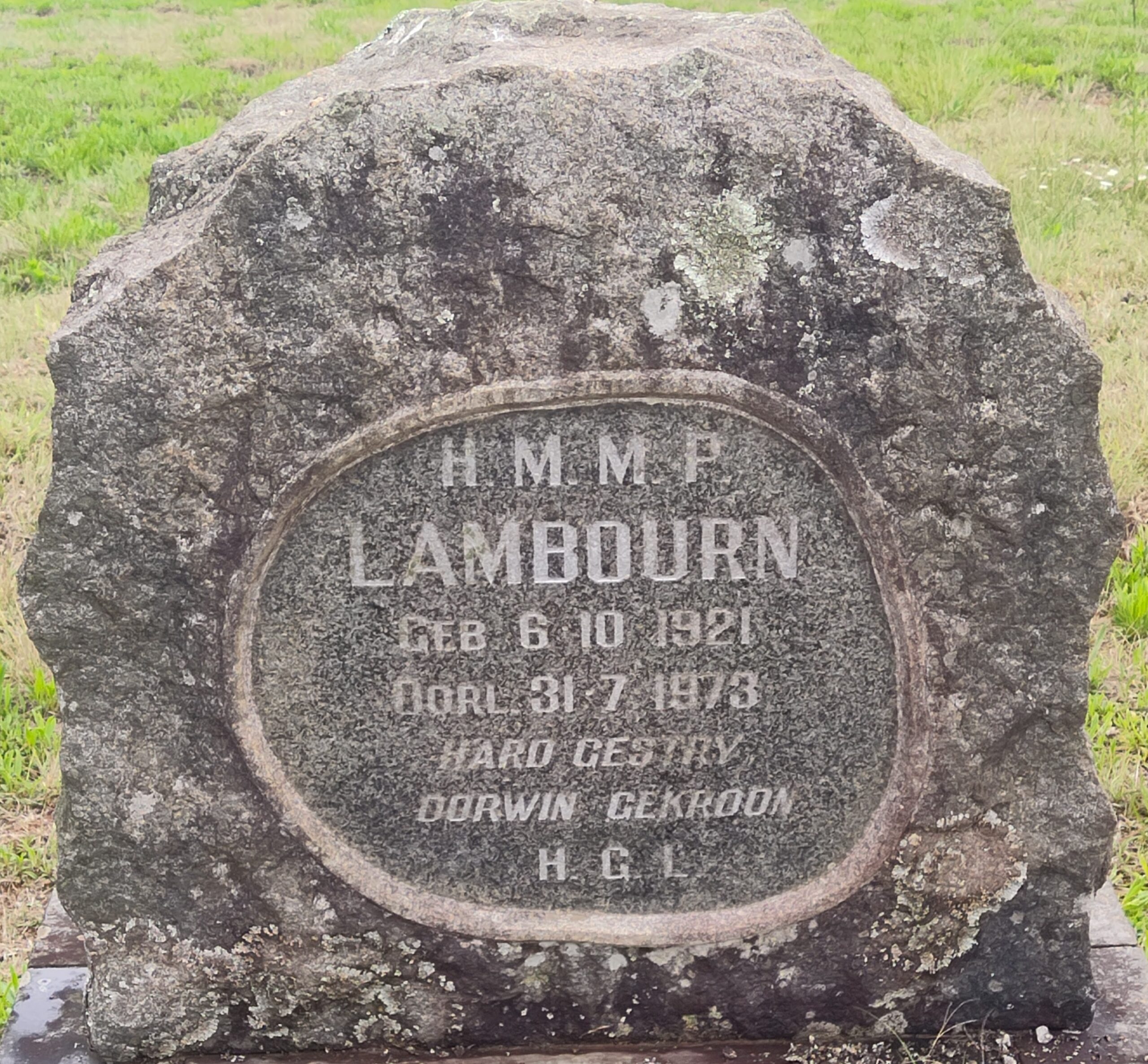 Head Stone - H M M P Lambourn