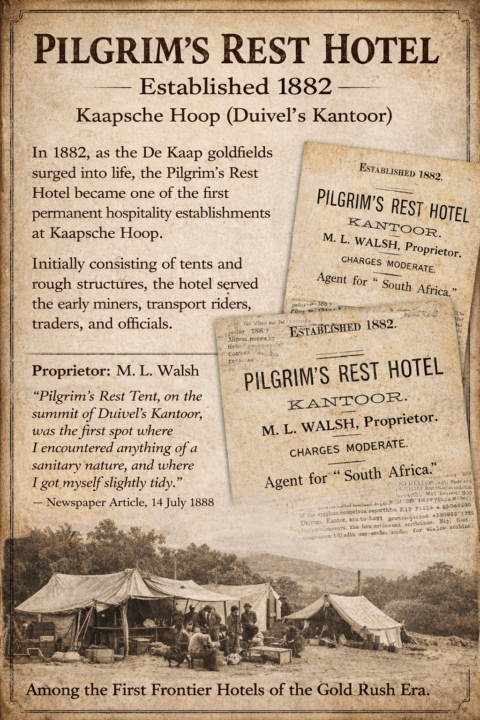 Illustration of the Pilgrim's Rest Hotel