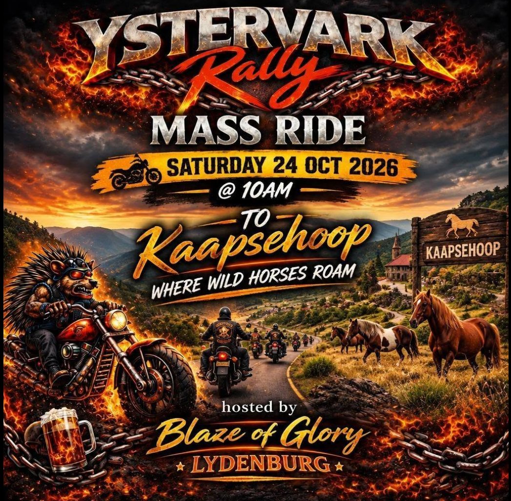 YsterVark Rally Mass Ride to Kaapsehoop - Discover Kaapsehoop